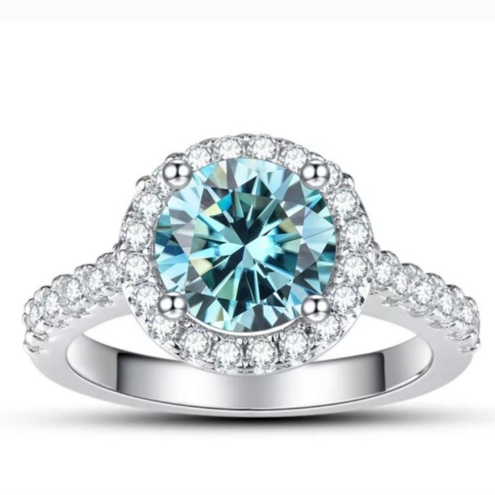 Certificate Moissanite Ring